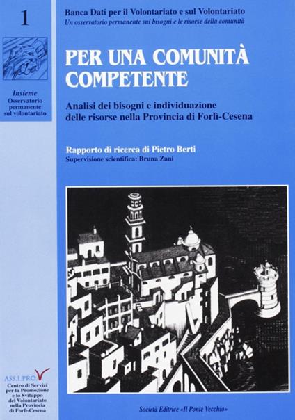 Per una comunità competente - Pietro Berti - copertina