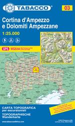 Cortina d'Ampezzo. Dolomiti ampezzane 1:25.000