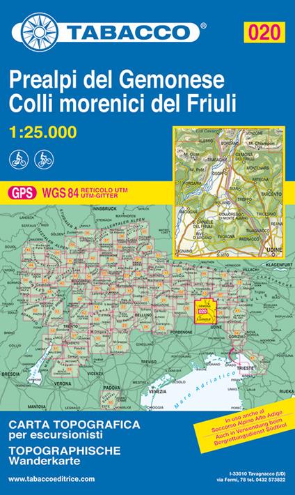 Prealpi Carniche e Giulie del gemonese 1:25.000 - copertina