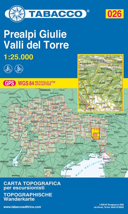 Prealpi Giulie. Valli del Torre 1:25.000 - copertina