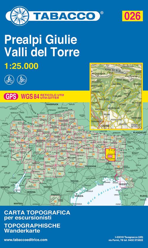 Prealpi Giulie. Valli del Torre 1:25.000 - copertina