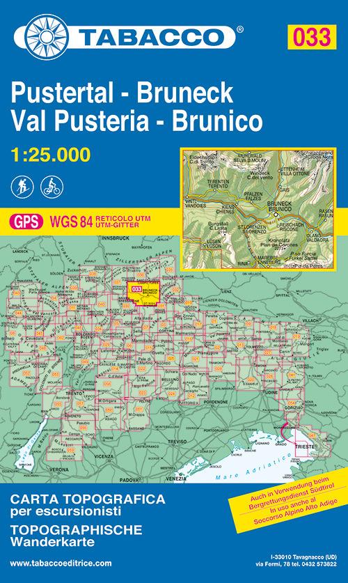 Brunico e dintorni 1:25.000 - copertina