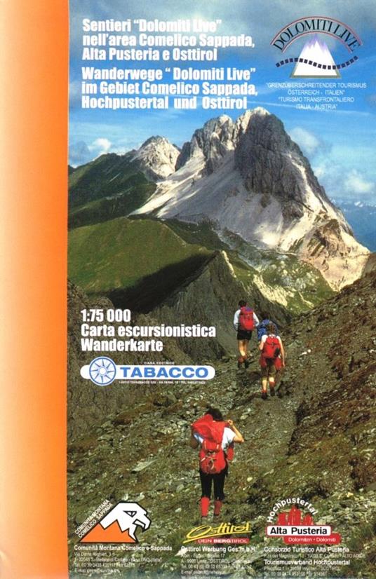 Sentieri «Dolomiti live». Comelico, Sappada, alta Pusteria e Osttirol - copertina