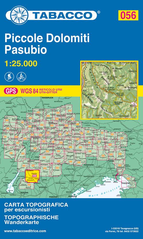 Piccole Dolomiti-Pasubio. 1:25.000 Ediz. italiana e tedesca - copertina
