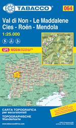 Val di Non - Le Maddalene - Cles - Roén - Mendola 1:25.000