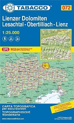 Lienzer Dolomiten, Lesachtal-Obertilliach 1:25.000. Ediz. italiana, francese, inglese e tedesca - copertina