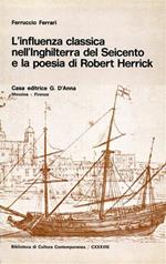 L' influenza classica nell'Inghilterra del Seicento e la poesia di Robert Herrick