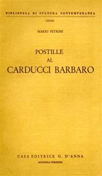 Postille al Carducci barbaro