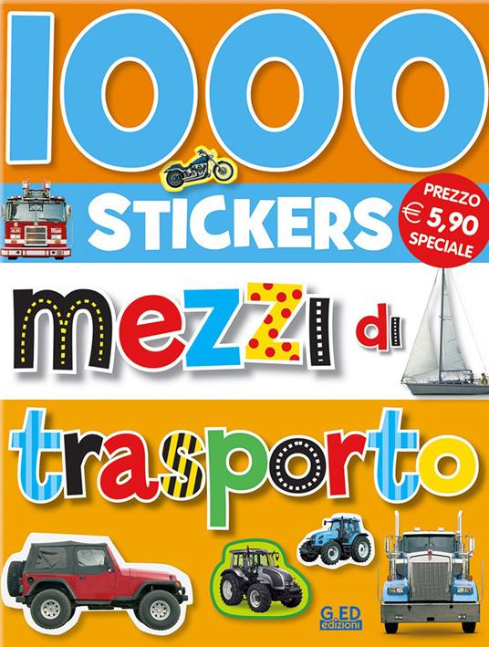 Mille stickers. Mezzi di trasporto. Ediz. illustrata - copertina