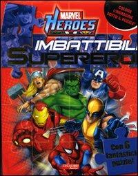 Imbattibili supereroi. Marvel Heroes. Libro puzzle - copertina