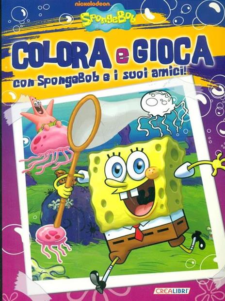 Colora e gioca con SpongeBob e i suoi amici - copertina