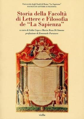 Storia della Facoltà di lettere e filosofia de «La Sapienza» - copertina
