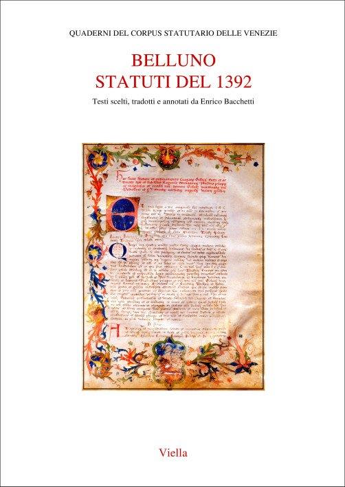 Belluno. Statuti del 1392 - copertina