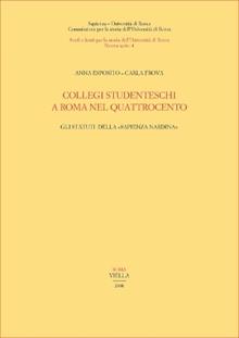 Collegi studenteschi a Roma nel Quattrocento. Gli statuti della sapienza nardina