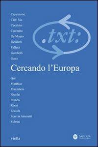 Critica del testo. Vol. 13\3: Cercando l'Europa. - copertina