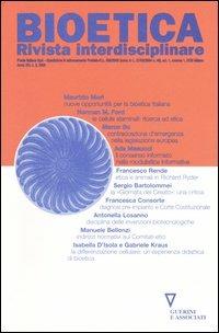 Bioetica. Rivista interdisciplinare (2006). Vol. 3