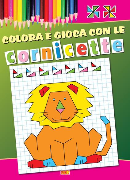 Colora e gioca con le cornicette. Ediz. illustrata - copertina