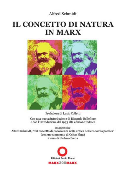 Il concetto di natura in Marx - Alfred Schmidt - copertina