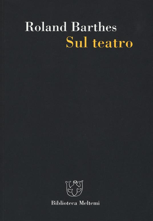 Sul teatro - Roland Barthes - copertina
