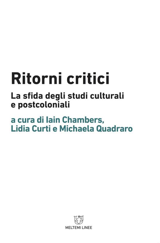 Ritorni critici. La sfida degli studi culturali e postcoloniali - copertina