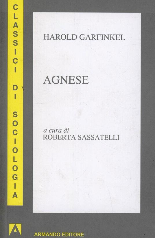 Agnese - Harold Garfinkel - copertina