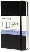 Cartoleria Album per schizzi Art Sketchbook Moleskine pocket copertina rigida nero. Black Moleskine