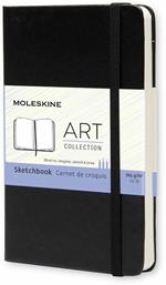 Album per schizzi Art Sketchbook Moleskine pocket copertina rigida nero. Black