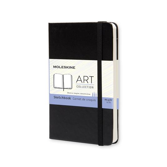 Album per schizzi Art Sketchbook Moleskine pocket copertina rigida nero. Black - 5