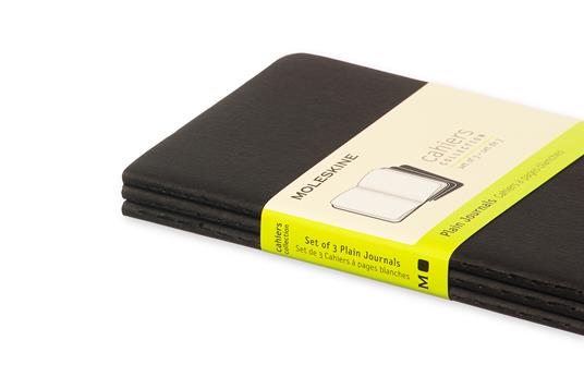 Set da 3 quaderni taccuini Cahier Journal Moleskine pocket, pagine bianche. Nero - 6