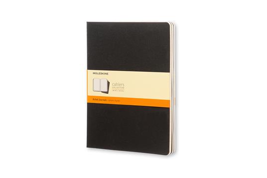 Quaderno Cahier Journal Moleskine XL a righe nero. Black. Set da 3 - 6