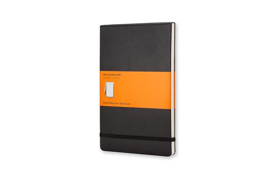 Taccuino reporter Moleskine pocket a righe copertina rigida nero. Black - 4