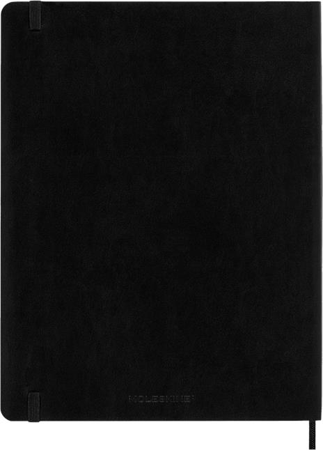 Taccuino Moleskine XL a quadretti copertina morbida nero. Black - 6