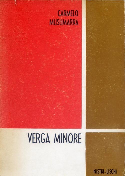 Verga minore - Carmelo Musumarra - copertina