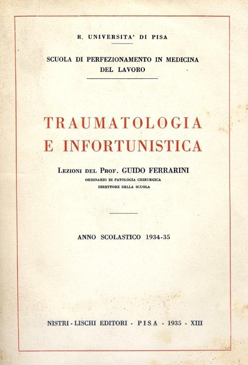 Traumatologia e infortunistica - Guido Ferrarini - copertina