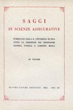 Saggi in scienze assicurative. Vol. 2