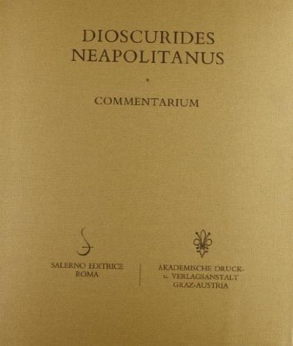 Dioscurides neapolitanus. Commentario - copertina