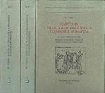 Scritti di filologia e linguistica italiana e romanza