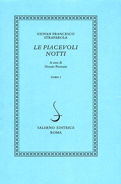 Le piacevoli notti - G. Francesco Straparola - copertina
