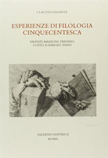 Esperienze di filologia cinquecentesca