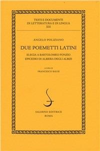 Due poemetti latini