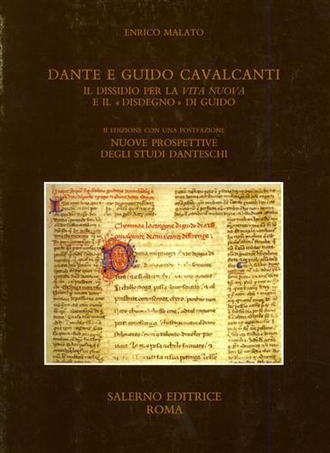 Dante e Guido Cavalcanti: il dissidio per la «Vita nuova» e il «Disdegno» di Guido - Enrico Malato - copertina