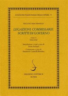 Legazioni commissarie scritti governo. Tomo IV (1504-1505)
