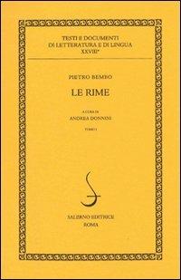Le rime - Pietro Bembo - copertina