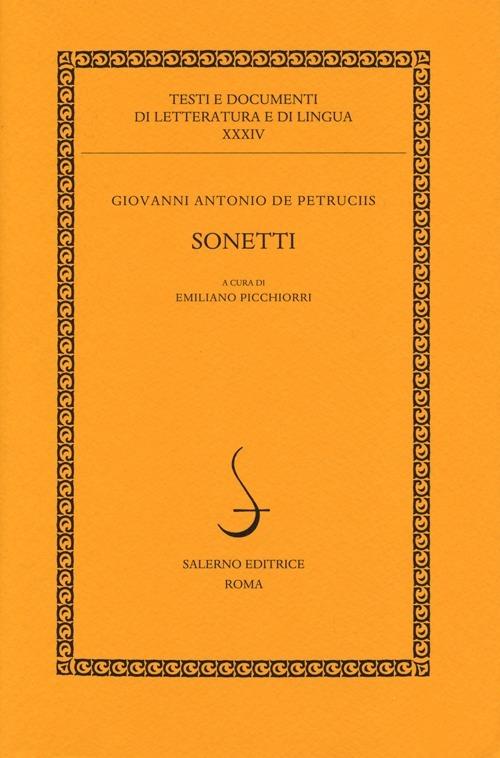 Sonetti - G. Antonio Petrucci - copertina