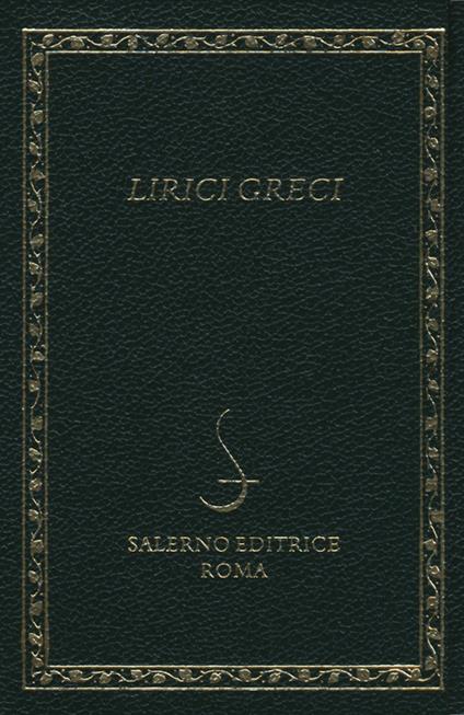 Lirici greci. Testo greco a fronte - copertina