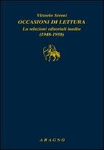 Occasioni di lettura. Le relazioni editoriali inedite (1948-1958)