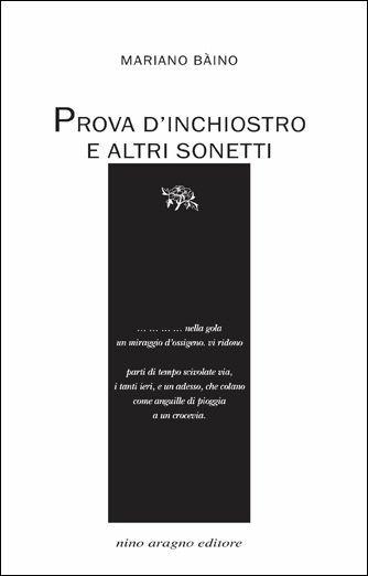 Prova d'inchiostro e altri sonetti - Mariano Bàino - copertina