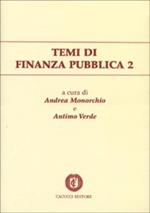 Temi di finanza pubblica. Vol. 2
