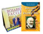 Rosario con San Padre Pio. Ediz. a caratteri grandi. Con un rosario da tavolo composto da 40 schede da sfogliare con un cursore a piè di pagina aiuta a recitare correttamente ogni decina