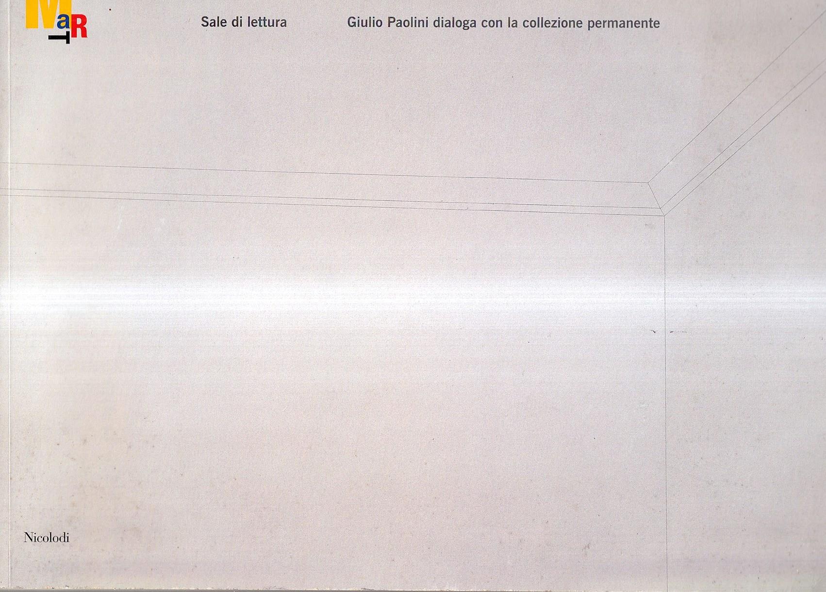 Sale di lettura. Guido Paolini dialoga con la collezione permanente